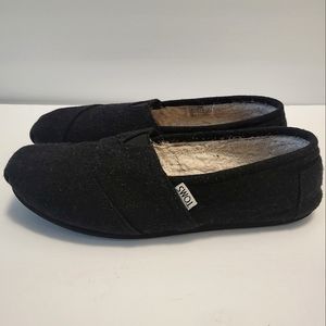 Toms Wool Fuzzy Lining Slip On Shoes Size 9.5